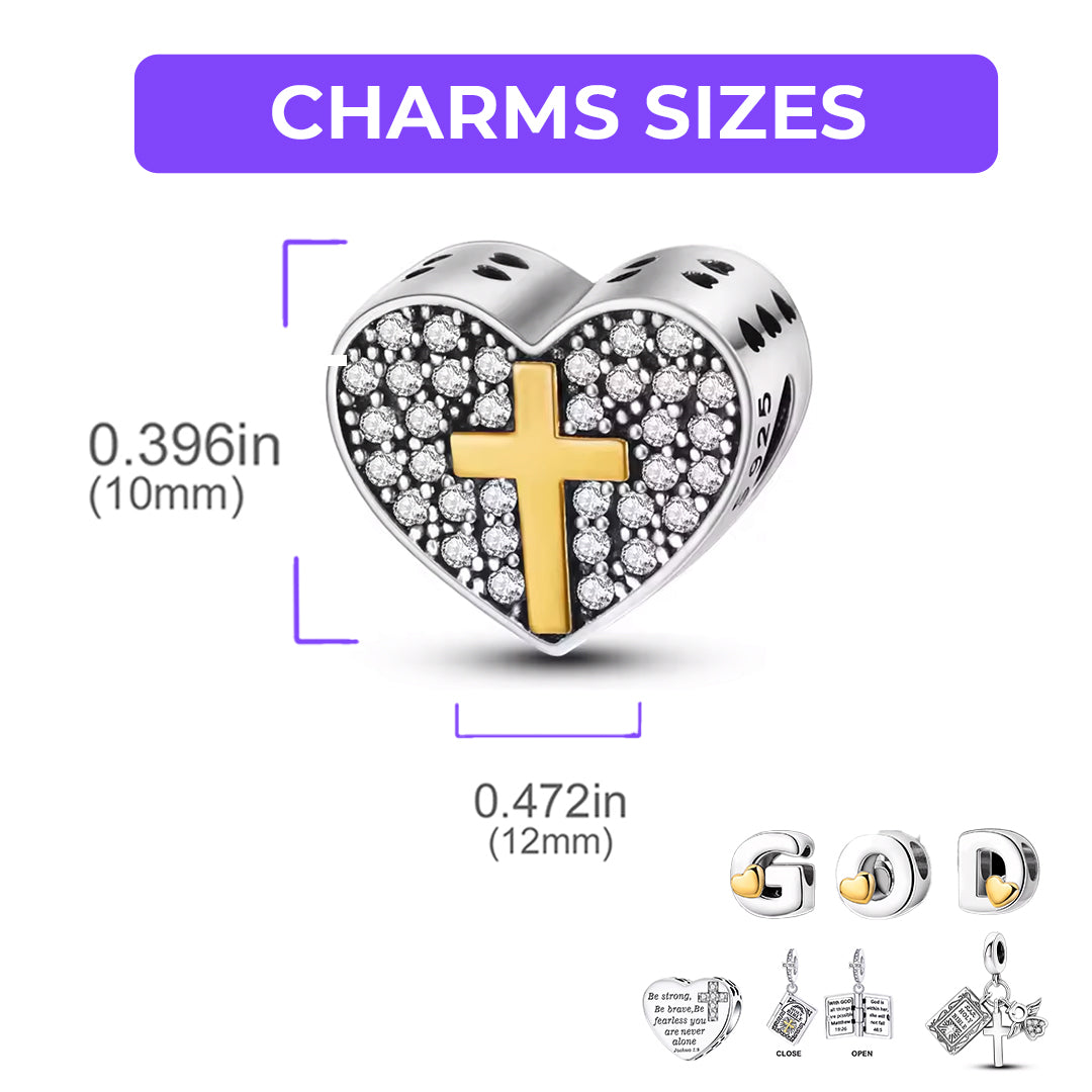 Faith charm bracelet