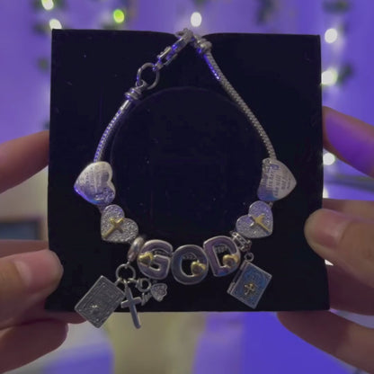 Faith charm bracelet